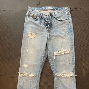 GRLFRND DENIM - Karolina high waisted jeans - butt Rip - size 28